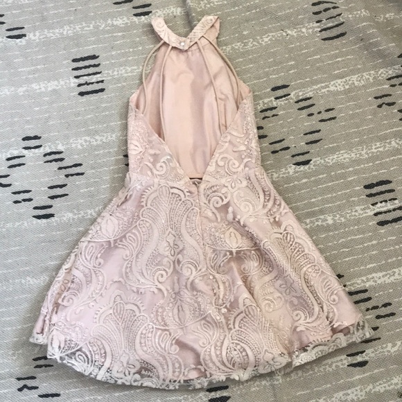 Windsor Blush Pink Formal Skater Dress - Picture 2 of 6